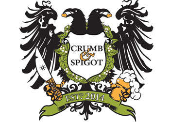 Coat of Arms for Crumb & Spigot developed by Westervelt Design