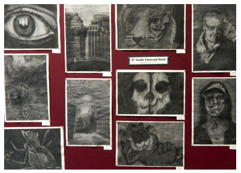 Charcoal study by students of Stacy Westervelt