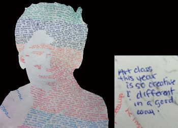Micrography self portraits by students of Stacy Westervelt